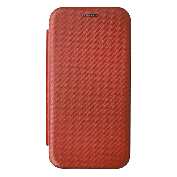 For TCL 205 Carbon Fiber Texture Horizontal Flip Leather Phone Case