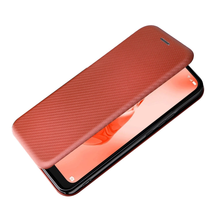 For TCL 205 Carbon Fiber Texture Horizontal Flip Leather Phone Case