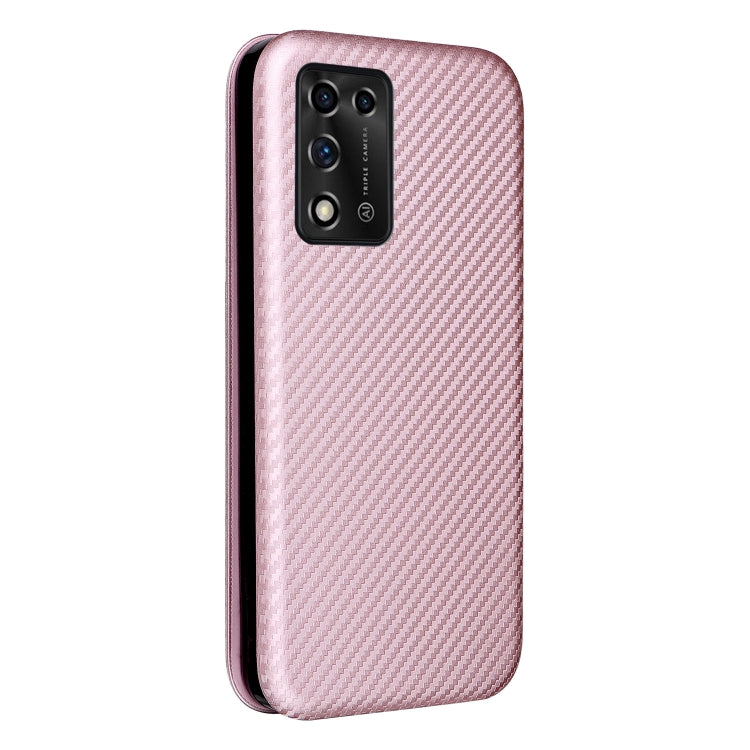 For ZTE Libero 5G II Carbon Fiber Texture Horizontal Flip Leather Phone Case