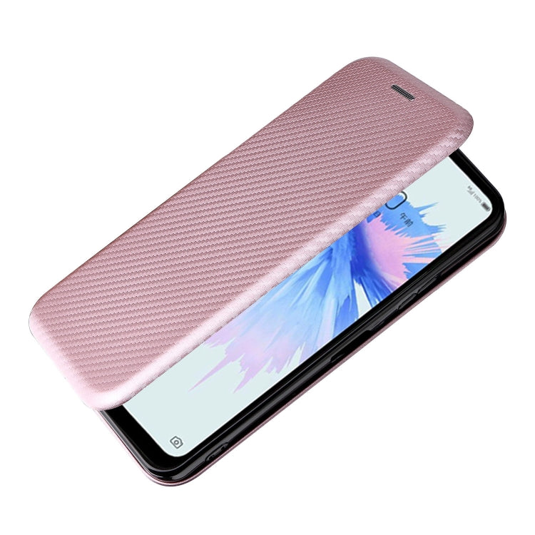 For ZTE Libero 5G II Carbon Fiber Texture Horizontal Flip Leather Phone Case