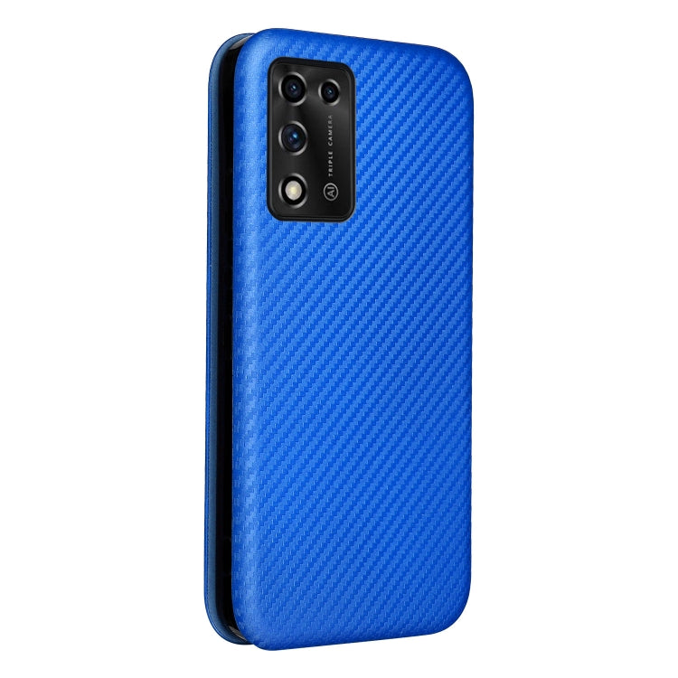For ZTE Libero 5G II Carbon Fiber Texture Horizontal Flip Leather Phone Case