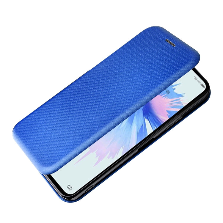 For ZTE Libero 5G II Carbon Fiber Texture Horizontal Flip Leather Phone Case