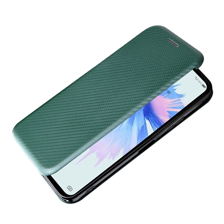 For ZTE Libero 5G II Carbon Fiber Texture Horizontal Flip Leather Phone Case
