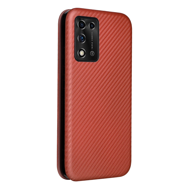 For ZTE Libero 5G II Carbon Fiber Texture Horizontal Flip Leather Phone Case