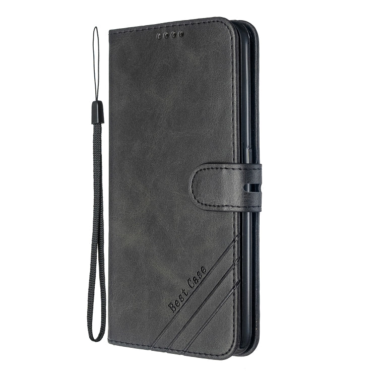 For OPPO F11 Stitching Style 2-Color Cow Texture Horizontal Flip PU Leather Case with Holder & Card Slot & Lanyard