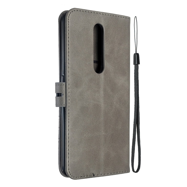 For OPPO F11 Pro Stitching Style 2-Color Cow Texture Horizontal Flip PU Leather Case with Holder & Card Slot & Lanyard