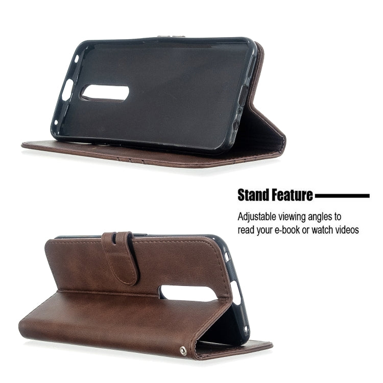 For OPPO F11 Pro Stitching Style 2-Color Cow Texture Horizontal Flip PU Leather Case with Holder & Card Slot & Lanyard