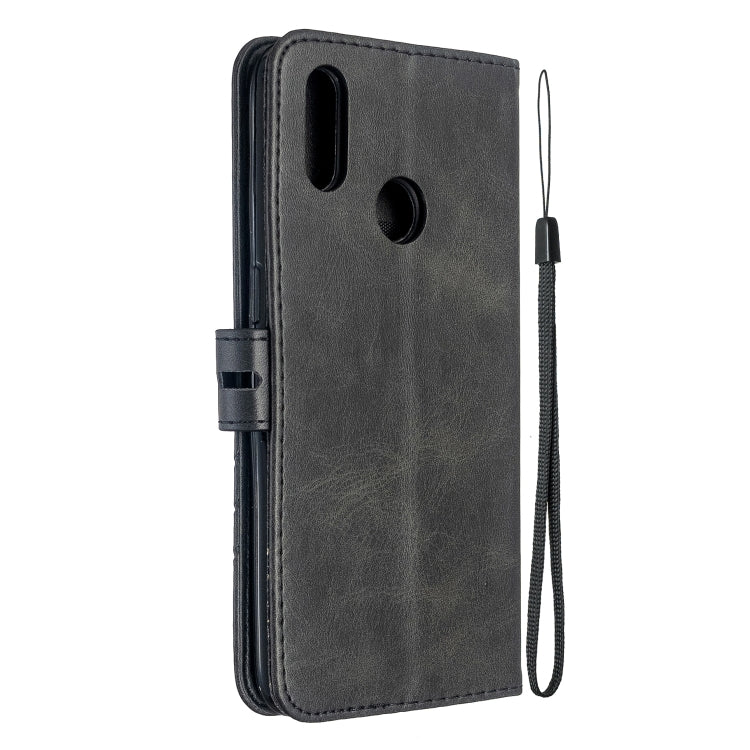 For OPPO Realme 3 Stitching Style 2-Color Cow Texture Horizontal Flip PU Leather Case with Holder & Card Slot & Lanyard