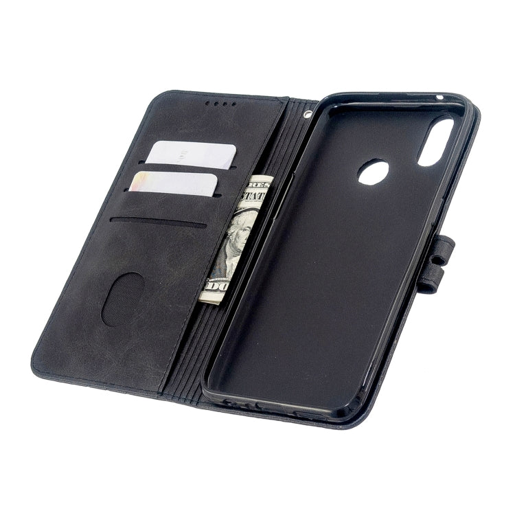 For OPPO Realme 3 Stitching Style 2-Color Cow Texture Horizontal Flip PU Leather Case with Holder & Card Slot & Lanyard