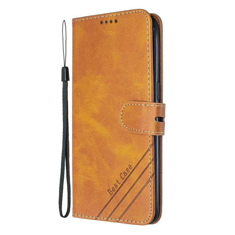 For OPPO Realme 3 Pro Stitching Style 2-Color Cow Texture Horizontal Flip PU Leather Case with Holder & Card Slot & Lanyard