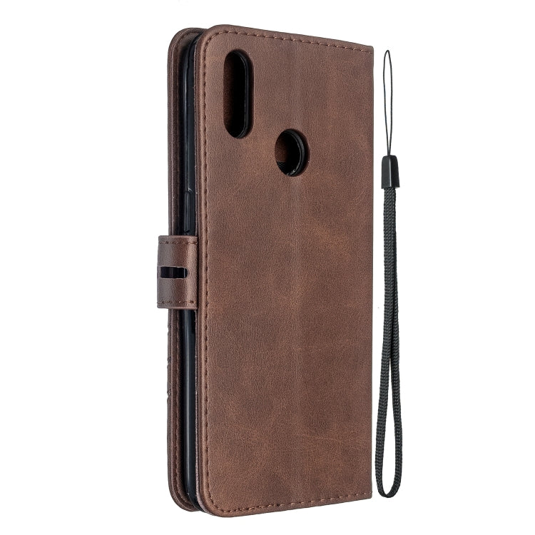 For OPPO Realme 3 Pro Stitching Style 2-Color Cow Texture Horizontal Flip PU Leather Case with Holder & Card Slot & Lanyard