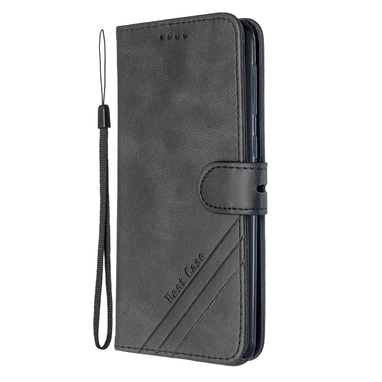 For Galaxy M30s Stitching Style 2-Color Cow Texture Horizontal Flip PU Leather Case with Holder & Card Slot & Lanyard