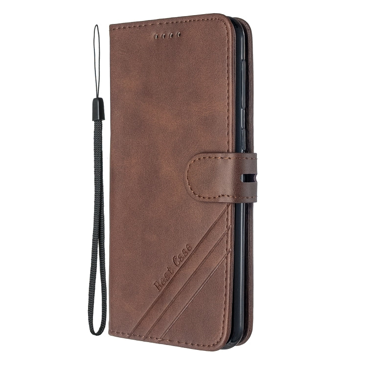For Galaxy M30s Stitching Style 2-Color Cow Texture Horizontal Flip PU Leather Case with Holder & Card Slot & Lanyard