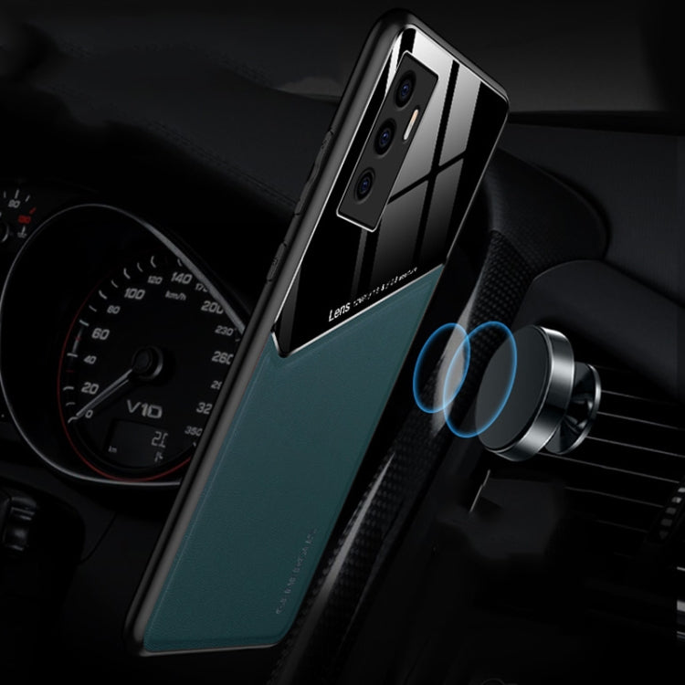 For vivo S10e All-inclusive Leather + Organic Glass Phone Case