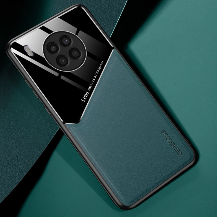 For Huawei nova 8i All-inclusive Leather + Organic Glass Phone Case
