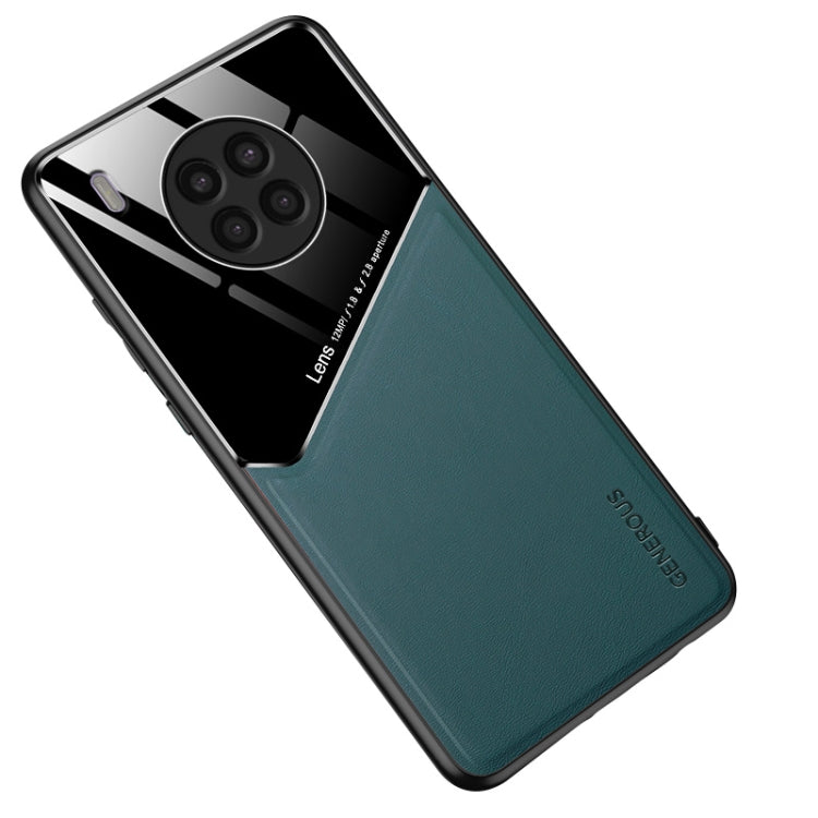 For Huawei nova 8i All-inclusive Leather + Organic Glass Phone Case