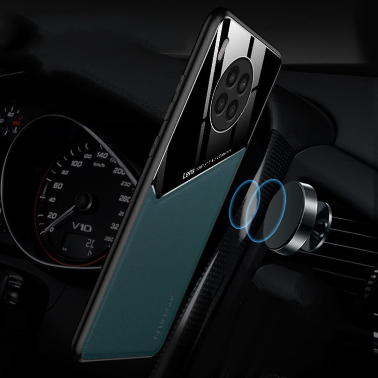 For Huawei nova 8i All-inclusive Leather + Organic Glass Phone Case
