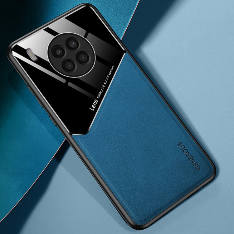 For Huawei nova 8i All-inclusive Leather + Organic Glass Phone Case