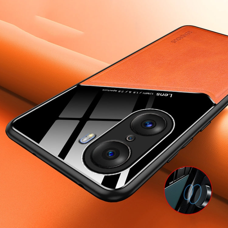 For Honor 60 All-inclusive Leather + Organic Glass Phone Case