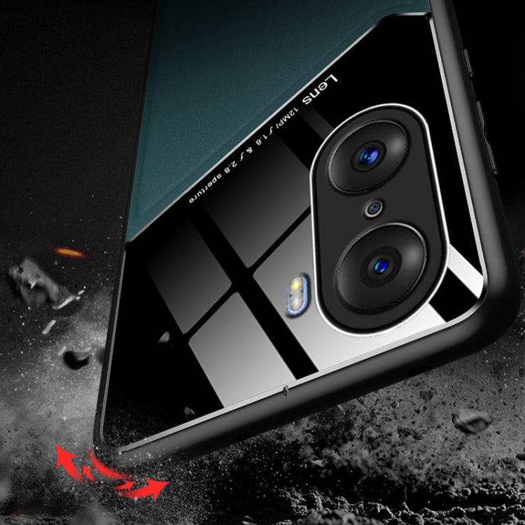 For Honor 60 All-inclusive Leather + Organic Glass Phone Case