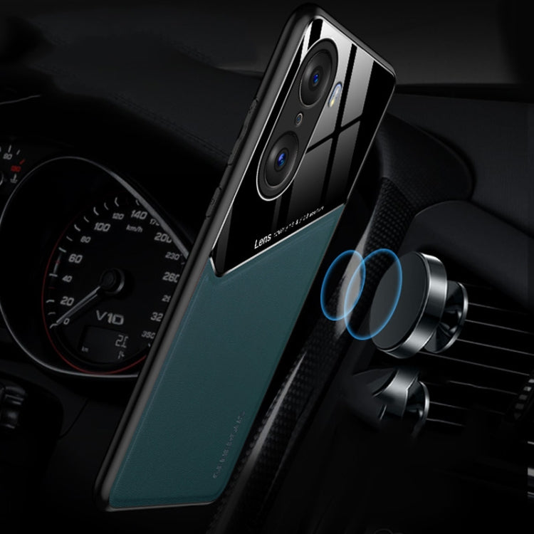 For Honor 60 Pro All-inclusive Leather + Organic Glass Phone Case