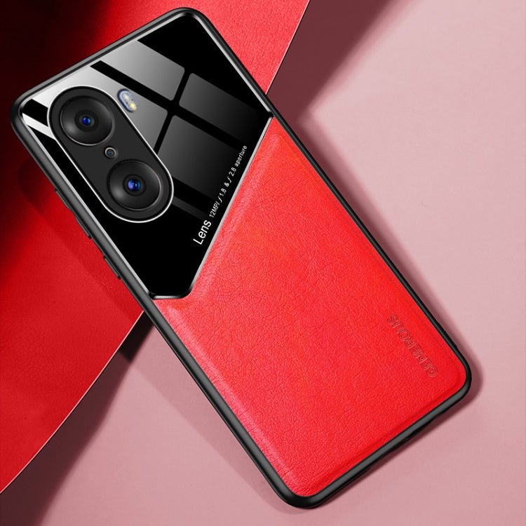 For Honor 60 Pro All-inclusive Leather + Organic Glass Phone Case