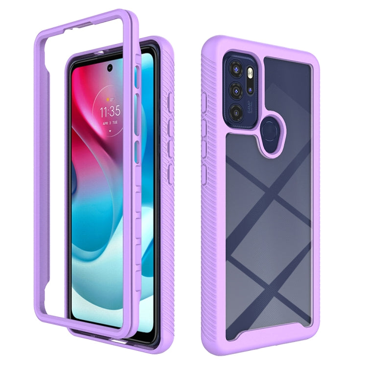 For Motorola Moto G60S Starry Sky Solid Color Series PC + TPU Phone Case