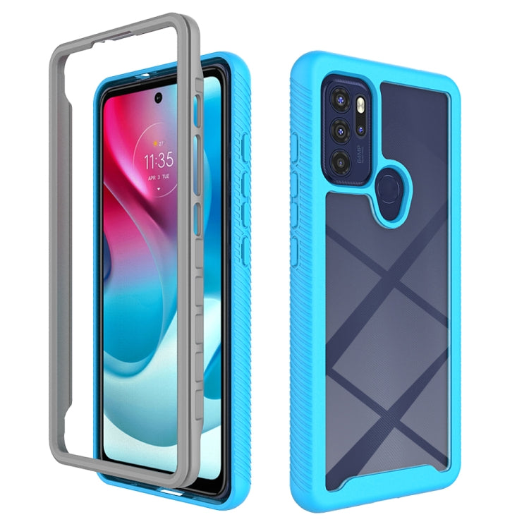 For Motorola Moto G60S Starry Sky Solid Color Series PC + TPU Phone Case