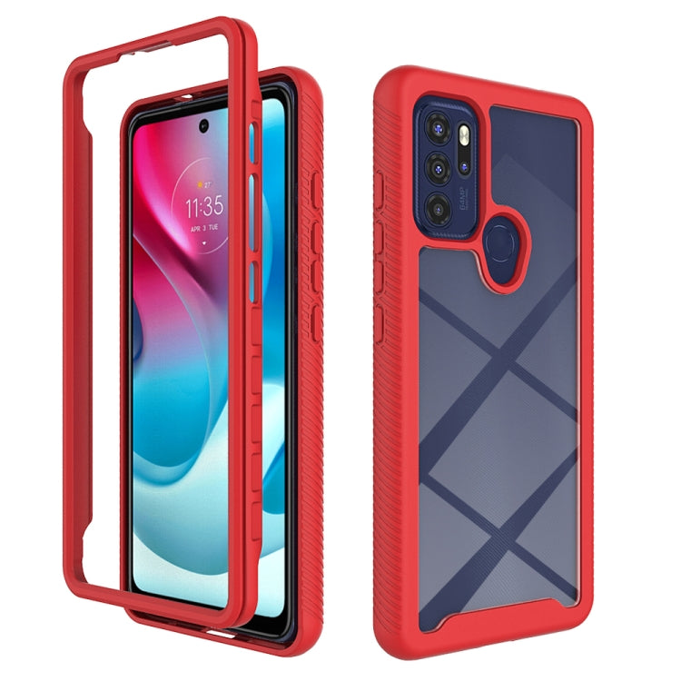 For Motorola Moto G60S Starry Sky Solid Color Series PC + TPU Phone Case