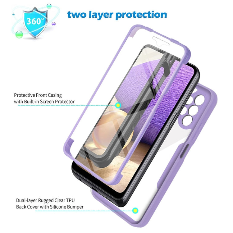 For Samsung Galaxy A32 5G Acrylic + TPU 360 Degrees Full Coverage Shockproof Phone Case