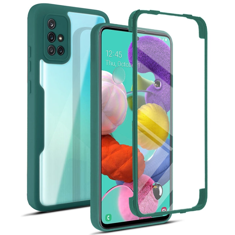 For Samsung Galaxy A51 4G Acrylic + TPU 360 Degrees Full Coverage Shockproof Phone Case