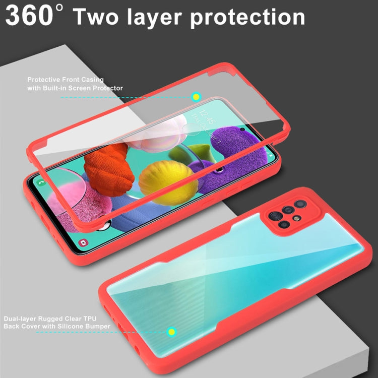 For Samsung Galaxy A51 4G Acrylic + TPU 360 Degrees Full Coverage Shockproof Phone Case