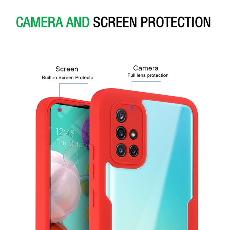 For Samsung Galaxy A51 4G Acrylic + TPU 360 Degrees Full Coverage Shockproof Phone Case
