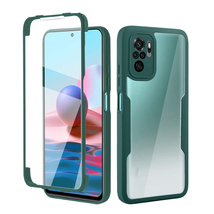 For Xiaomi Redmi Note 10 / Note 10s Acrylic + TPU 360 Degrees Full Coverage Shockproof Phone Case