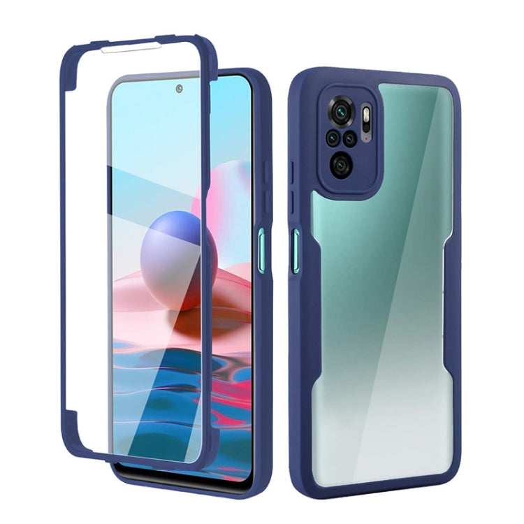 For Xiaomi Redmi Note 10 / Note 10s Acrylic + TPU 360 Degrees Full Coverage Shockproof Phone Case