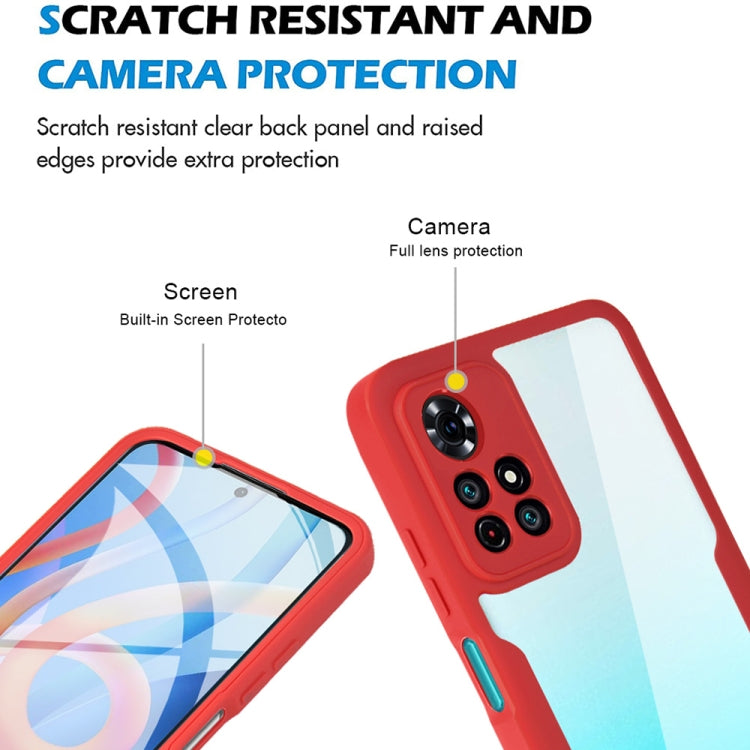 For Xiaomi Redmi Note 11 5G China Acrylic + TPU 360 Degrees Full Coverage Shockproof Phone Case