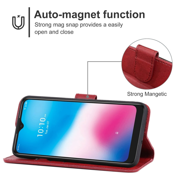 Leather Phone Case For Alcatel 3L 2020
