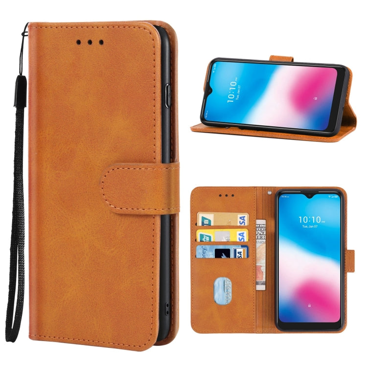Leather Phone Case For Alcatel 3L 2020