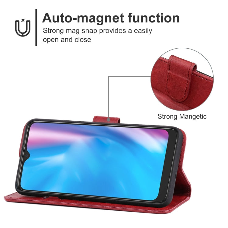 For Alcatel 3X Plus Leather Phone Case