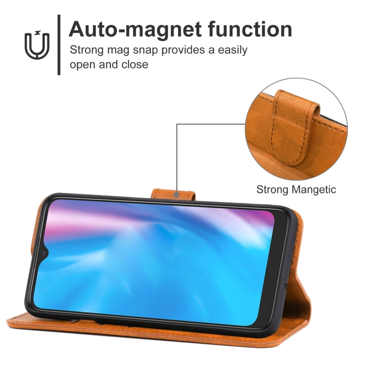 For Alcatel 3X Plus Leather Phone Case