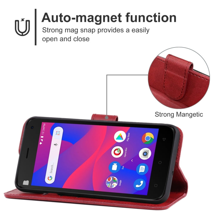 For BLU C5 2019 Leather Phone Case