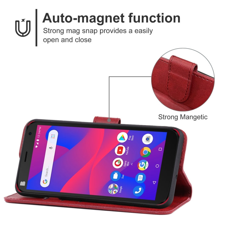 For BLU C5 Plus Leather Phone Case