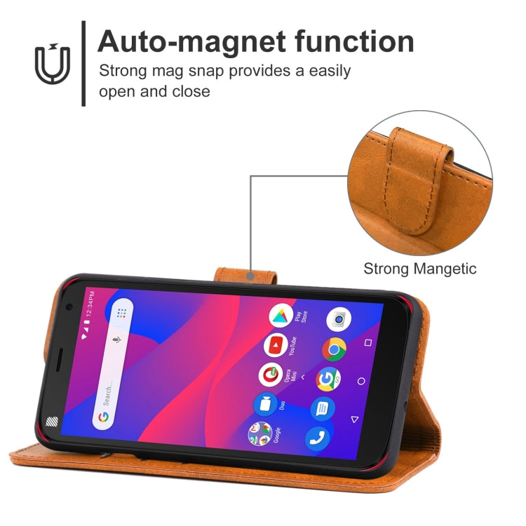 For BLU C5 Plus Leather Phone Case