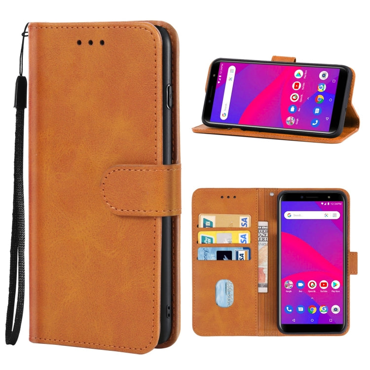 For BLU C6 2019 Leather Phone Case