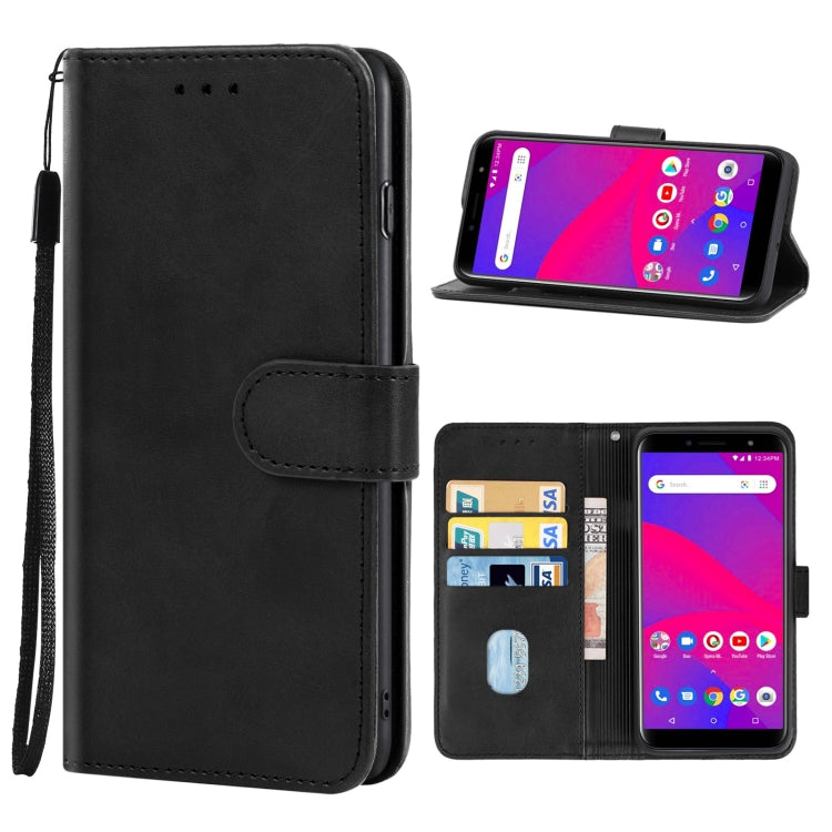 For BLU C6 2019 Leather Phone Case