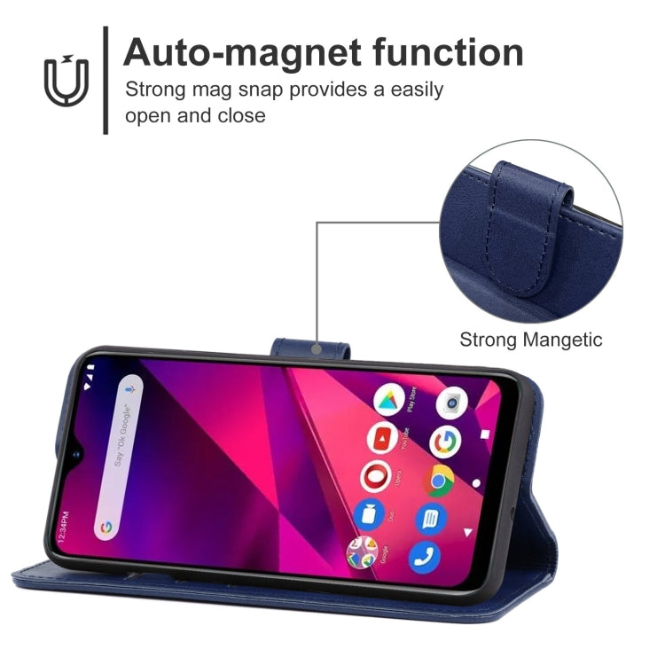 For BLU G80 Leather Phone Case