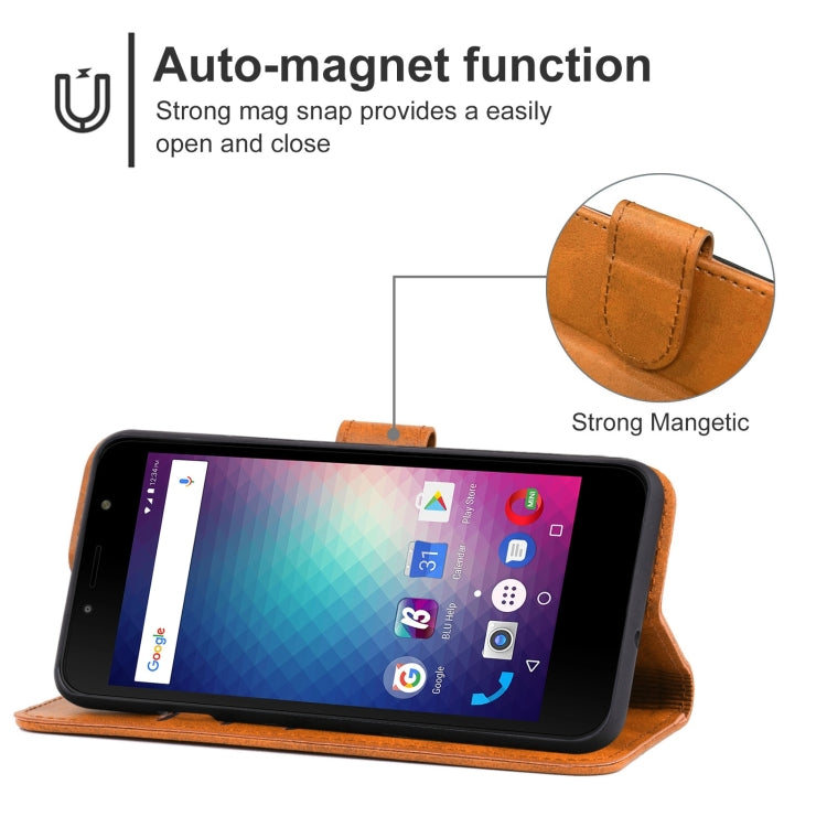 For BLU J2 Leather Phone Case