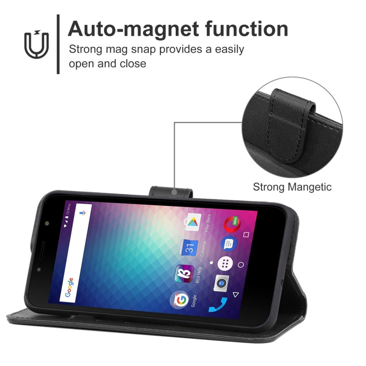 For BLU J2 Leather Phone Case