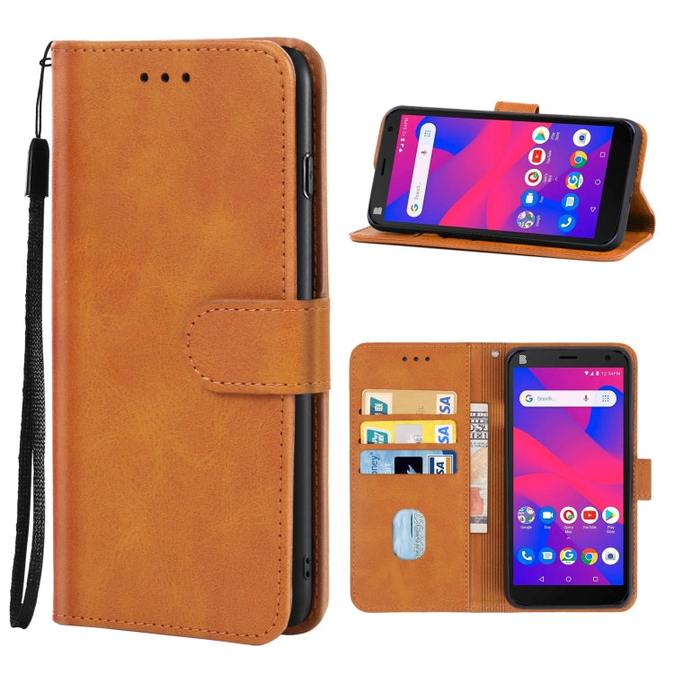 For BLU J4 Leather Phone Case