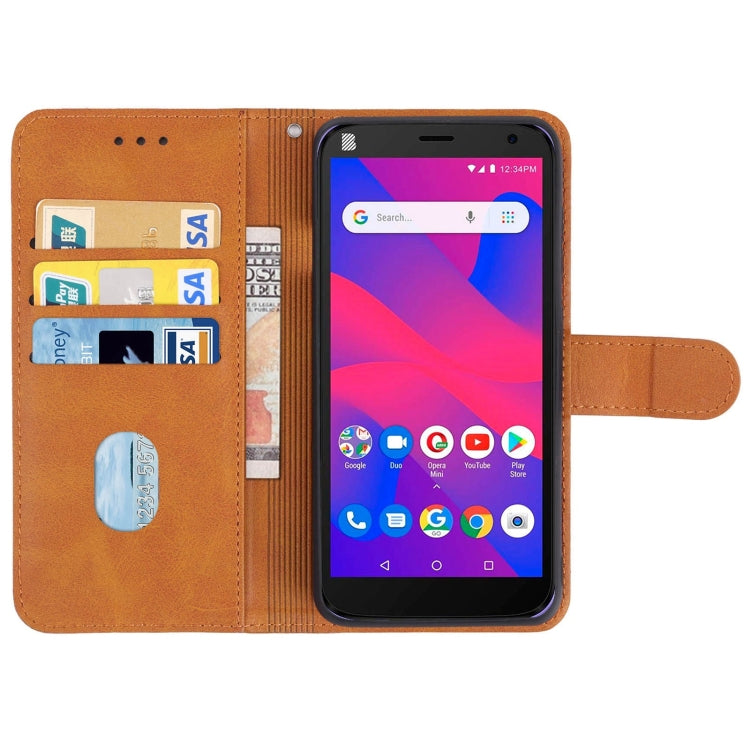 For BLU J4 Leather Phone Case